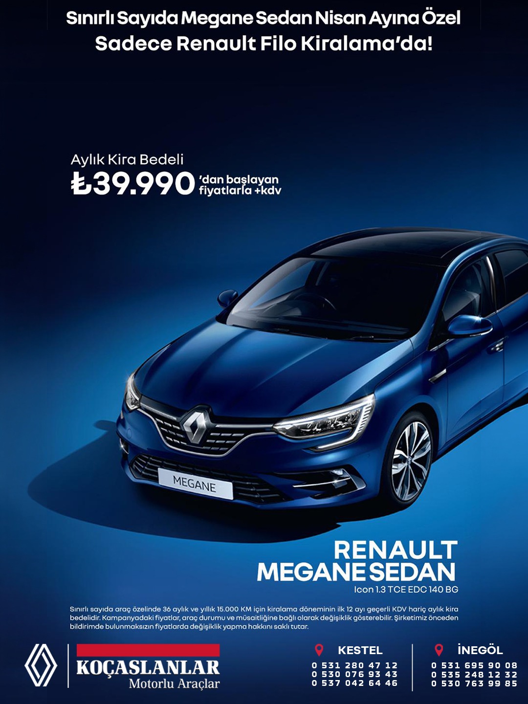 Renault Megane Sedan, Nisan ayına özel